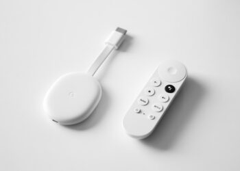 The Google Chromecast with Google TV.
