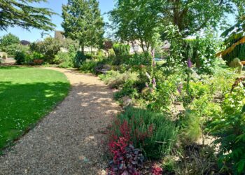 Kings Langley UK Village Garden Path