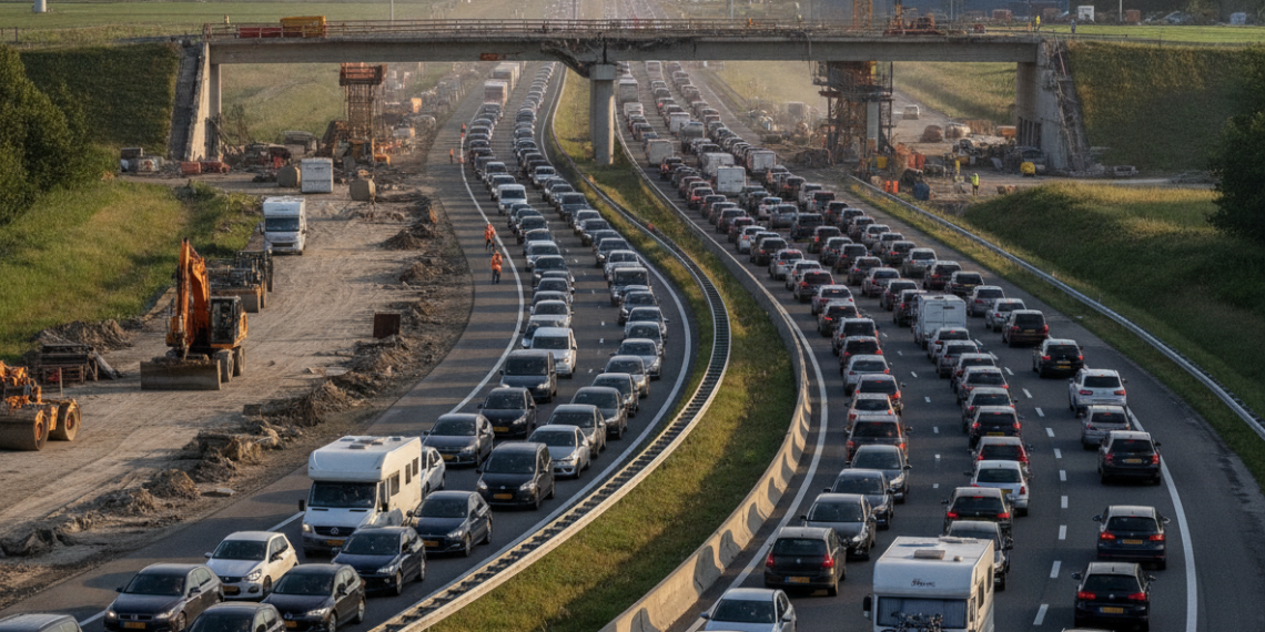 Zomer vol files door vervanging van wegen, bruggen en viaducten